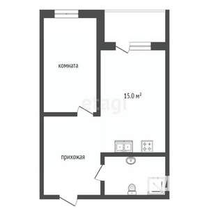 2-к квартира, вторичка, 48м2, 2/8 этаж