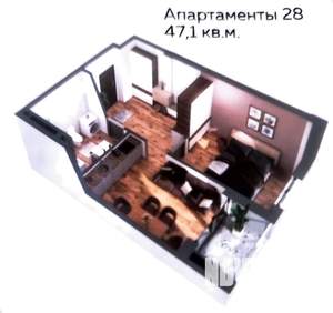 2-к квартира, вторичка, 48м2, 7/10 этаж