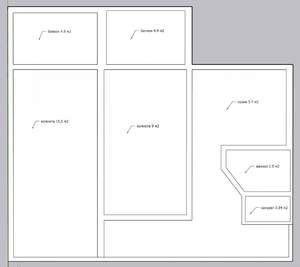 2-к квартира, вторичка, 44м2, 3/4 этаж