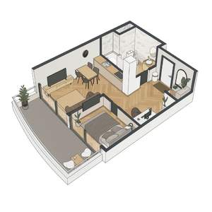 2-к квартира, вторичка, 52м2, 4/8 этаж