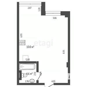 2-к квартира, вторичка, 55м2, 3/7 этаж