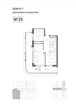 2-к квартира, строящийся дом, 82м2, 4/8 этаж