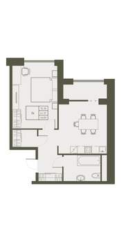 1-к квартира, вторичка, 45м2, 9/22 этаж