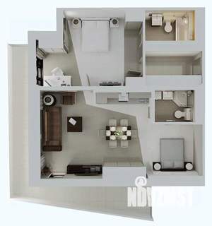 2-к квартира, вторичка, 83м2, 3/4 этаж