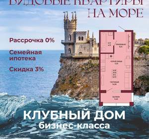 Студия квартира, вторичка, 31м2, 1/17 этаж