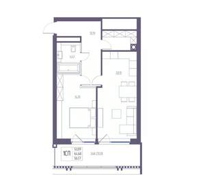 1-к квартира, вторичка, 65м2, 6/8 этаж