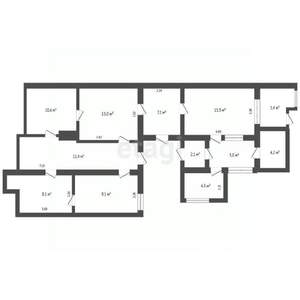 4-к квартира, вторичка, 95м2, 1/2 этаж