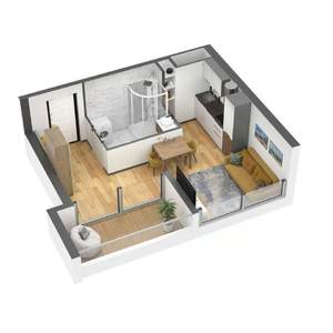 1-к квартира, вторичка, 31м2, 9/11 этаж