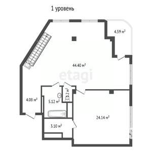 3-к квартира, вторичка, 154м2, 8/8 этаж