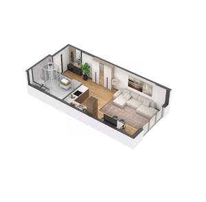 1-к квартира, вторичка, 71м2, 1/6 этаж