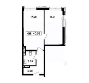 2-к квартира, вторичка, 41м2, 1/8 этаж