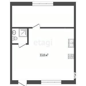 2-к квартира, вторичка, 51м2, 2/2 этаж