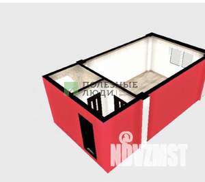 Студия квартира, вторичка, 24м2, -1/5 этаж