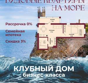 1-к квартира, вторичка, 45м2, 5/17 этаж