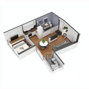 2-к квартира, строящийся дом, 62м2, 8/11 этаж