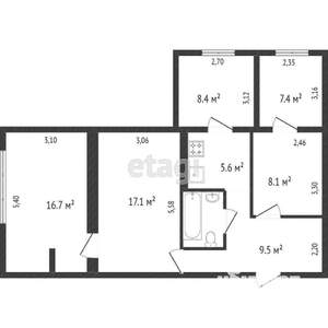 4-к квартира, вторичка, 356м2, 7/8 этаж
