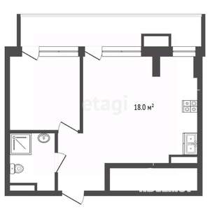 1-к квартира, вторичка, 49м2, 8/9 этаж