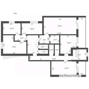 6-к квартира, вторичка, 208м2, 2/3 этаж