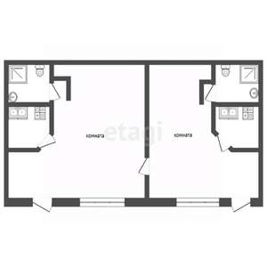 2-к квартира, вторичка, 65м2, 1/3 этаж