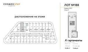 1-к квартира, строящийся дом, 36м2, 9/9 этаж