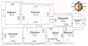 4-к квартира, вторичка, 60м2, 2/2 этаж