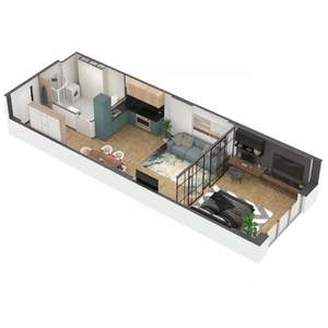 2-к квартира, строящийся дом, 82м2, 1/6 этаж