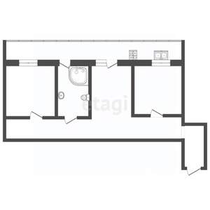 3-к квартира, вторичка, 74м2, 2/9 этаж