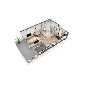 1-к квартира, вторичка, 57м2, 10/11 этаж