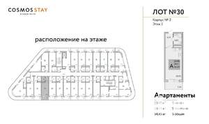 1-к квартира, вторичка, 34м2, 2/9 этаж