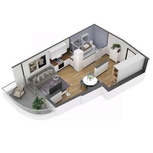 1-к квартира, вторичка, 43м2, 9/11 этаж