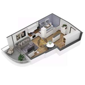 1-к квартира, вторичка, 47м2, 7/11 этаж