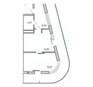 2-к квартира, вторичка, 78м2, 2/10 этаж