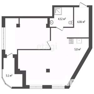 2-к квартира, вторичка, 65м2, 4/8 этаж