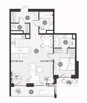 3-к квартира, строящийся дом, 89м2, 5/9 этаж