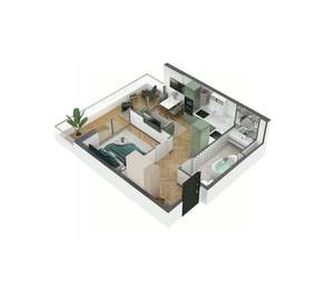 1-к квартира, вторичка, 46м2, 10/11 этаж