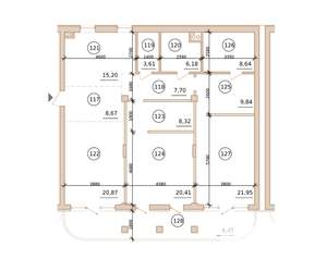 3-к квартира, строящийся дом, 137м2, 1/3 этаж