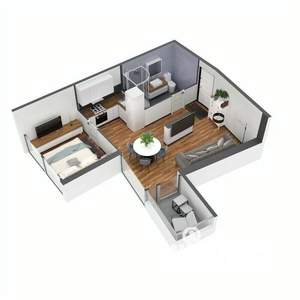 2-к квартира, строящийся дом, 62м2, 4/11 этаж