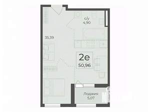 Студия квартира, строящийся дом, 51м2, 9/15 этаж