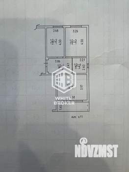 2-к квартира, вторичка, 60м2, 4/4 этаж