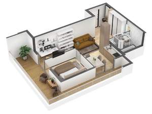 2-к квартира, вторичка, 51м2, 6/8 этаж