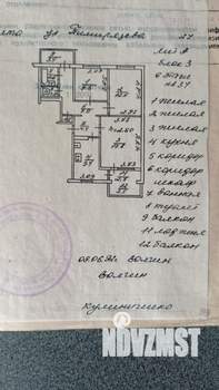 3-к квартира, вторичка, 66м2, 6/9 этаж