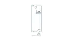 1-к квартира, вторичка, 34м2, 3/9 этаж