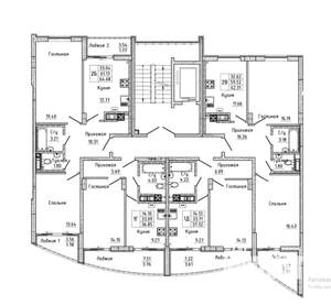 2-к квартира, строящийся дом, 62м2, 2/8 этаж