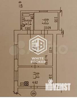 4-к квартира, вторичка, 100м2, 2/2 этаж