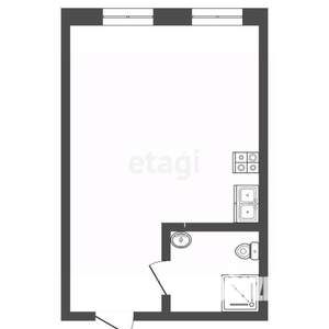 Студия квартира, вторичка, 17м2, 2/3 этаж