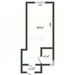 1-к квартира, вторичка, 36м2, 13/18 этаж