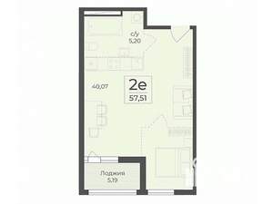 Студия квартира, вторичка, 58м2, 3/15 этаж