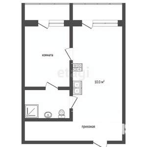 2-к квартира, вторичка, 64м2, 4/8 этаж