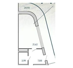 1-к квартира, вторичка, 54м2, 2/10 этаж