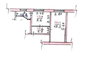 1-к квартира, вторичка, 31м2, 4/4 этаж